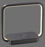 JUST LIGHT OMARI LED Tischleuchte Warmweiss Dimmbar 2,5W schwarz 11019-18