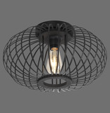 JUST LIGHT RACOON Deckenleuchte E27 max. 40W schwarz 11410-18