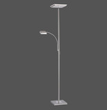 JUST LIGHT HANS LED Stehleuchte Warmweiss Dimmbar 25,5W 2-fach stahl 11710-55