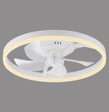 JUST LIGHT RITA LED Deckenleuchte mit Ventilator CCT Dimmbar 22W weiss 14624-16