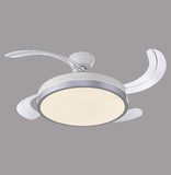 JUST LIGHT KOPTA LED Deckenleuchte mit Ventilator CCT Dimmbar 27W silber 14625-21