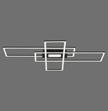 JUST LIGHT ASMIN LED Deckenleuchte CCT Dimmbar 45W schwarz 14693-18