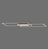 JUST LIGHT ASMIN LED Deckenleuchte Warmweiss 45W schwarz 14694-18