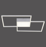JUST LIGHT ASMIN LED Deckenleuchte CCT Dimmbar 26,5W 3-fach stahl 14712-55