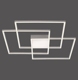 JUST LIGHT ASMIN LED Deckenleuchte CCT Dimmbar 21W 4-fach stahl 14713-55
