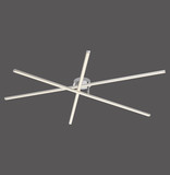 JUST LIGHT SIMON LED Deckenleuchte Warmweiss 16W stahl 14727-55