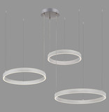 JUST LIGHT LILLUTI LED Pendelleuchte Warmweiss Dimmbar 52W 2-fach stahl 15156-55