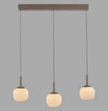 JUST LIGHT NAMI LED Pendelleuchte Warmweiss Dimmbar 15W 3-fach sand 15177-39