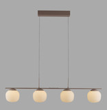 JUST LIGHT NAMI LED Pendelleuchte Warmweiss Dimmbar 20W 4-fach sand 15179-39