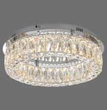 JUST LIGHT KULUNKA LED Deckenleuchte Warmweiss Dimmbar 21,5W chrom 15204-17