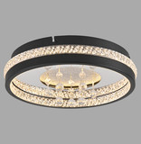 JUST LIGHT HANNI LED Deckenleuchte Warmweiss 20W schwarz 15217-18