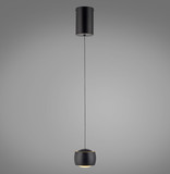 JUST LIGHT BALLINI LED Pendelleuchte Warmweiss 5,2W schwarz 15260-18