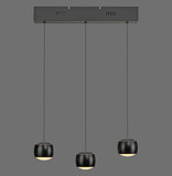 JUST LIGHT BALLINI LED Pendelleuchte Warmweiss Dimmbar 15,6W 3-fach schwarz 15261-18