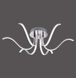 JUST LIGHT VALERIE LED Deckenleuchte Warmweiss 27W 6-fach chrom 15342-17