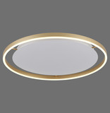 JUST LIGHT RITUS LED Deckenleuchte Warmweiss Dimmbar 28W messingmatt 15392-60