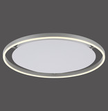 JUST LIGHT RITUS LED Deckenleuchte Warmweiss Dimmbar 28W aluminium 15392-95