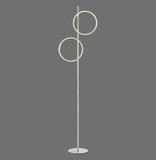 JUST LIGHT MINI RITUS LED Stehleuchte Warmweiss 21W 2-fach silber 15396-21
