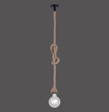 JUST LIGHT ROPE Pendelleuchte E27 max. 15W schwarz 15481-18