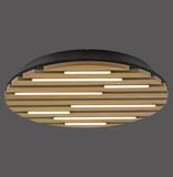 JUST LIGHT AKUSTIK LED Deckenleuchte Warmweiss 12W Holz-natur 15592-79