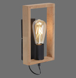 JUST LIGHT FRANKY Wandleuchte E27 max. 60W schwarz 15654-18