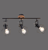 JUST LIGHT JARO Wand- und Deckenleuchte E27 max. 60W 3-fach Holz-natur 15673-78