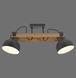 JUST LIGHT CUP 2.0 Deckenleuchte E27 max. 60W 2-fach schwarz 15744-18