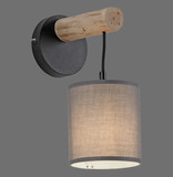 JUST LIGHT GERDA TRIBU Wandleuchte E27 max. 10W taupe 15781-29