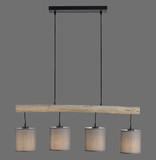 JUST LIGHT GERDA TRIBU Pendelleuchte E27 max. 10W 4-fach taupe 15783-29