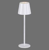 JUST LIGHT EURIA LED AKKU-Tischleuchte Warmweiss Dimmbar 2,5W weiss IP54 19250-16