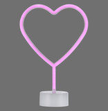 JUST LIGHT NEON-HERZ LED Neon-LED-Bild pink 1W pink 85028-87