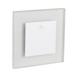 Kanlux LED Wandeinbauleuchte Apus 0,8W warmweiss 3000K Bewegungsmelder Weiß Edelstahl 23798