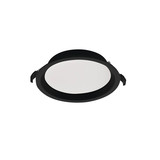 Kanlux LED Einbau-Downlight Tiberi 21W einstellbar CCT warm-/neutralweiss 3000K/3500K/4000K 90Ra IP44 Schwarz Aluminium Ø18,5cm 26380