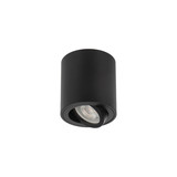 Kanlux Aufbaustrahler Bord GU10 Schwarz Aluminium Ø8cm 28785