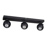 Kanlux Wand-Deckenleuchte GALOBA GU10 Schwarz 3x 33677