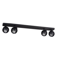 Kanlux Wand-Deckenleuchte GALOBA GU10 Schwarz 4x 33681