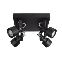 Kanlux Wand-Deckenleuchte SONDA II GU10 Schwarz 4x 34928