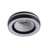 Kanlux Einbau-Downlight, Einbauleuchte ELICEO Gx5,3/GU10 Schwarz 35284