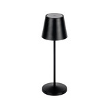 Kanlux LED Tischleuchte Inita 1,2W warmweiss 3000K Akku IP54 Schwarz Metall Ø11cm 36327