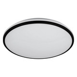 Kanlux LED Deckenleuchte Arvos 37W CCT warm-/tageslichtweiss 3000-6500K Fernbedienung Schwarz Stahl Ø50cm 37329