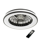 Kanlux LED Deckenleuchte mit Ventilator Plave 48W RGB + CCT 3000-6500K Fernbedienung Schwarz Weiß Ø48,5cm 38034