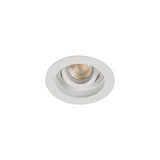 Kanlux Einbaurahmen Aret GU10/GU5,3 Weiß Aluminium Ø10cm 38361