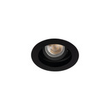 Kanlux Einbaurahmen Aret GU10/GU5,3 Schwarz Aluminium Ø10cm 38362