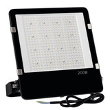 Kanlux LED Fluter Agor 200W neutralweiss 4000K IP65 asymmetrisch Schwarz Metall 38425