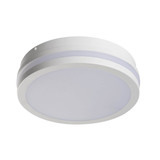Kanlux LED Deckenleuchte Beno rund 18W einstellbar CCT warm-/neutralweiss 3000K/3500K/4000K Bewegungsmelder IP65 Weiß Ø22cm 38777