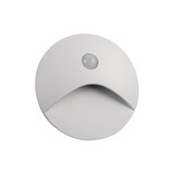 Kanlux LED Wandeinbauleuchte Exin 2,5W neutralweiss 4000K Bewegungsmelder IP65 Weiß Aluminium Ø8cm 39135