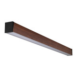 Kanlux LED Langfeldleuchte Arborea 23W neutralweiss 4000K opal Holzoptik braun Stahl 114cm 39469