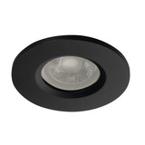 Kanlux Einbaurahmen Talu GU10/GU5,3 IP44 Schwarz Aluminium Ø8cm 39541