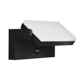 Kanlux LED Außenwandleuchte Xerto 20W CCT warm-/neutral-/tageslichtweiss 3000K/4000K/6500K Bewegungsmelder IP44 Schwarz Aluminium 45819