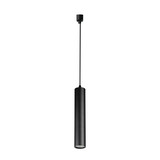 Kanlux Pendelleuchte für 1-Phasen Stromschiene ATL GU10 Schwarz Eisen 30cm 45918