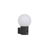 Kanlux Außenwandleuchte Stono E27 Bewegungsmelder IP65 Anthrazit Aluminium Ø15cm 46081